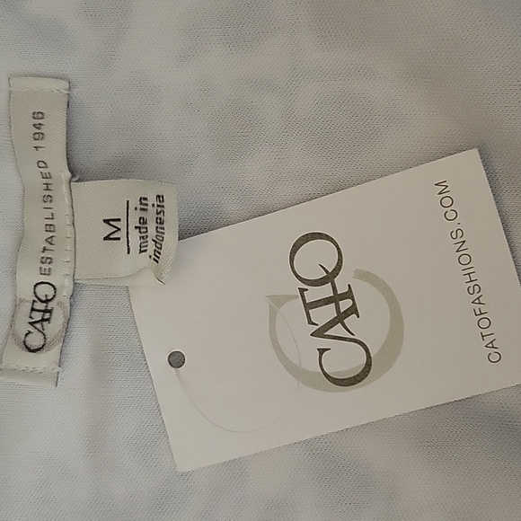 NWT Cato Black and White Ruffled Tie Front Dress - Picture 4 of 4